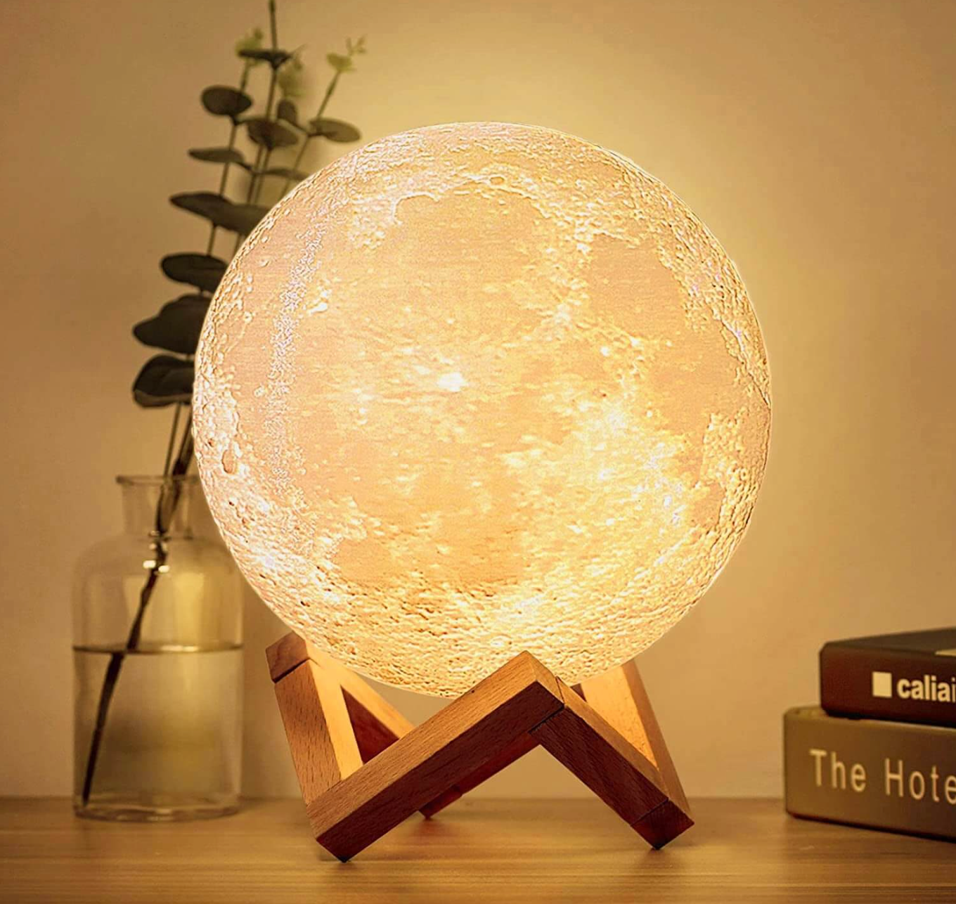 Akumulatorowa Lampka na Biurko w Kształcie Księżyca | Lampa LED