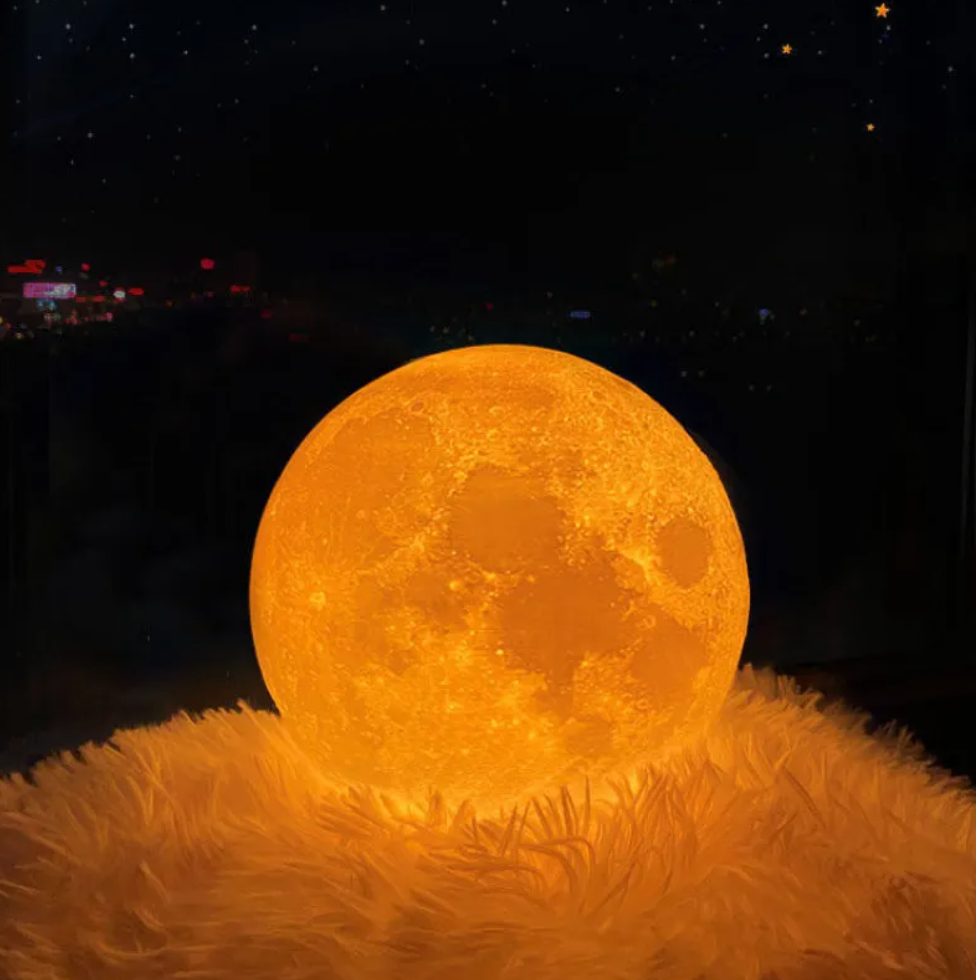 Akumulatorowa Lampka na Biurko w Kształcie Księżyca | Lampa LED