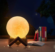 Akumulatorowa Lampka na Biurko w Kształcie Księżyca | Lampa LED