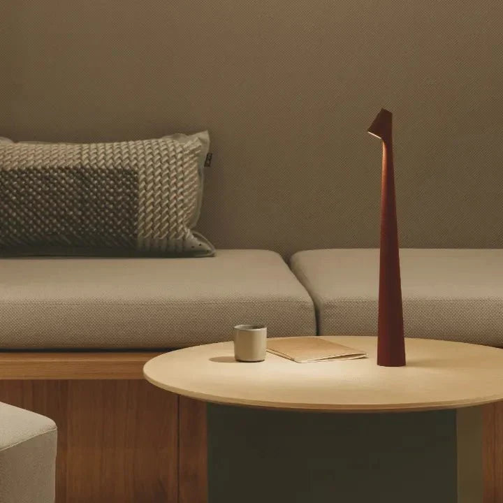Bezprzewodowa Lampa Stołowa LED – Minimalistyczna Konstrukcja z Aluminium