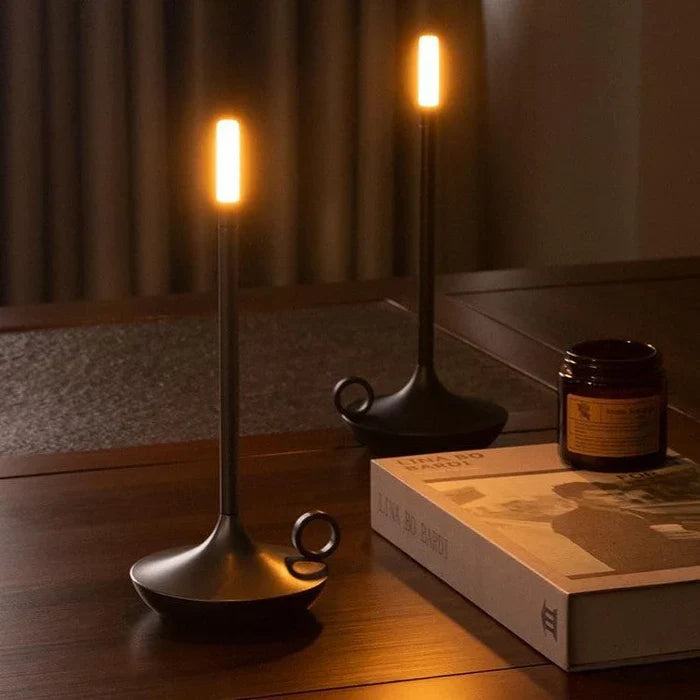 Wireless LED Candle Table Lamp with Touch Light Control