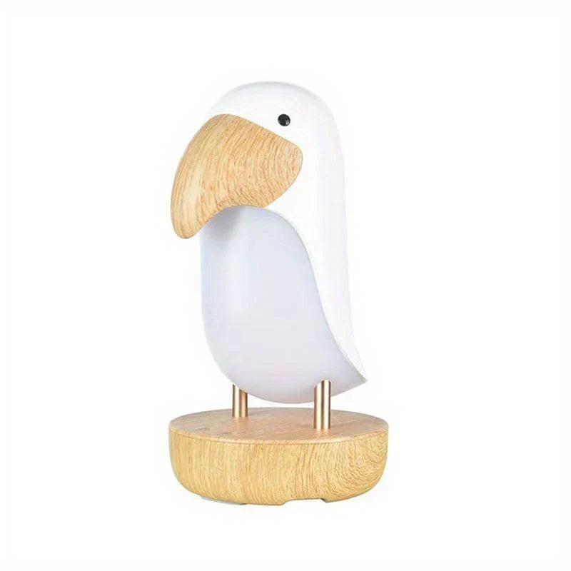 Wireless LED Woodpecker Night Light – Decorative Rechargeable Table Lamp