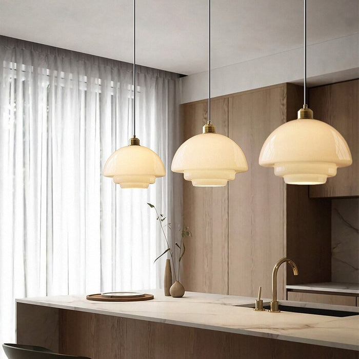 Biała Lampa Wisząca | Lampa Sufitowa do Salonu