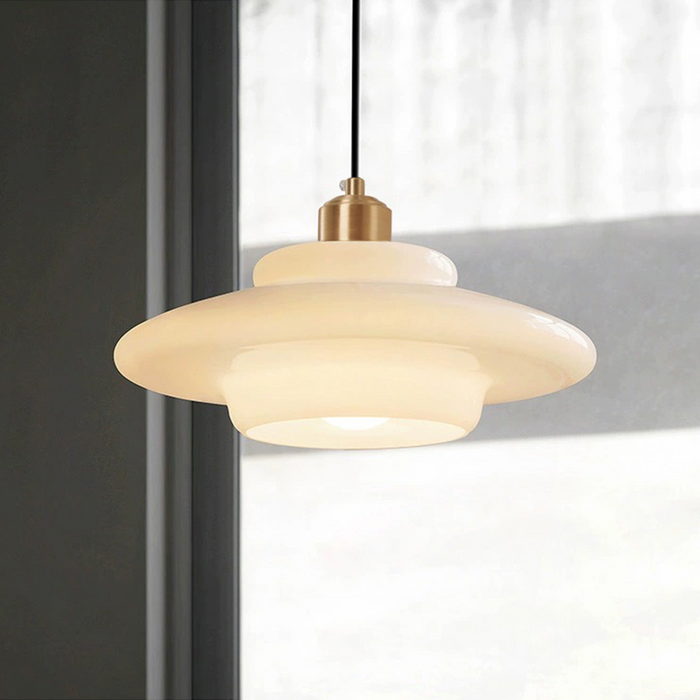 Biała Lampa Wisząca | Lampa Sufitowa do Salonu