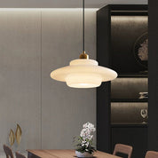 Biała Lampa Wisząca | Lampa Sufitowa do Salonu