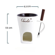 Ceramiczny Kubek do Fondue Czekoladowego – 3 Kolory