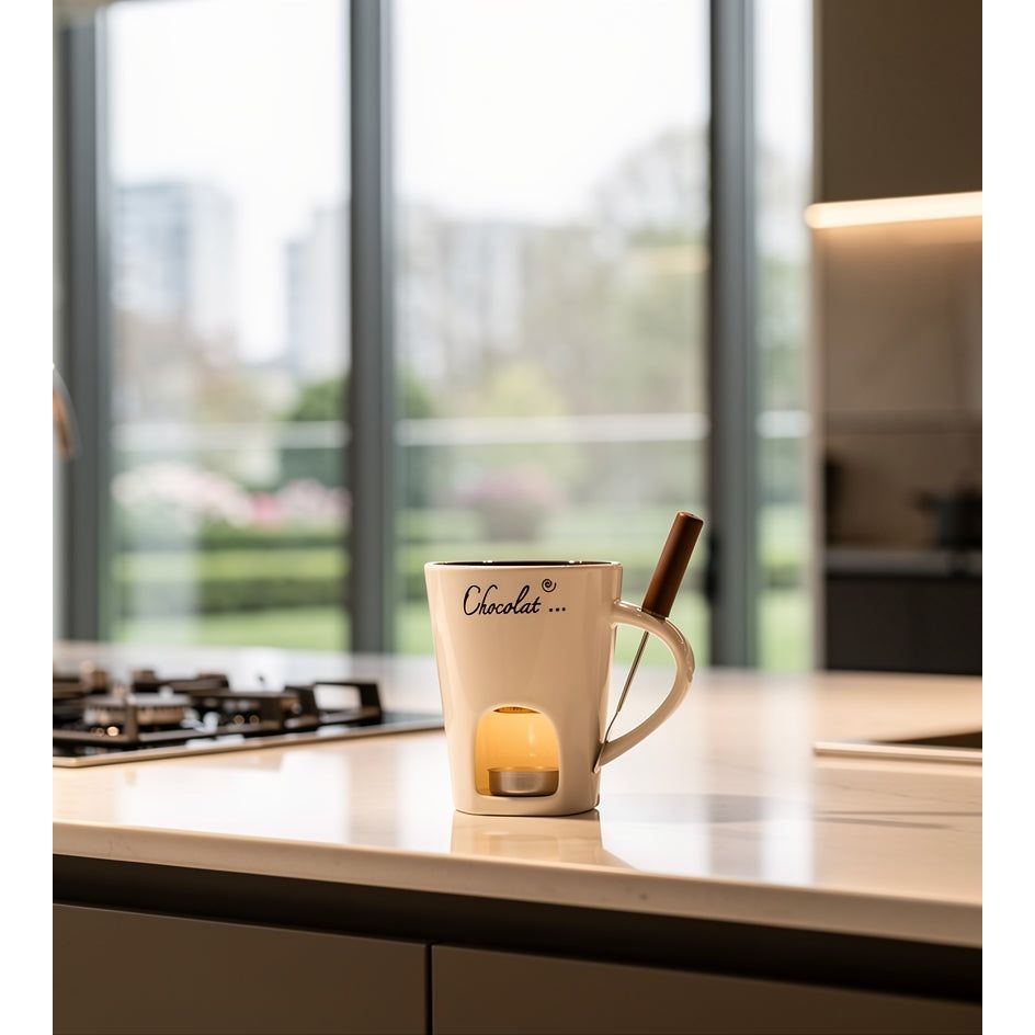 Ceramiczny Kubek do Fondue Czekoladowego – 3 Kolory