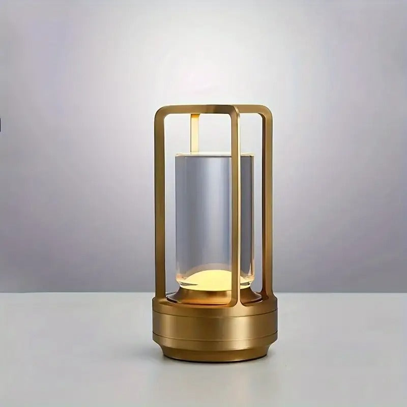 Cylindryczna Lampka Stołowa LED z Ładowaniem USB