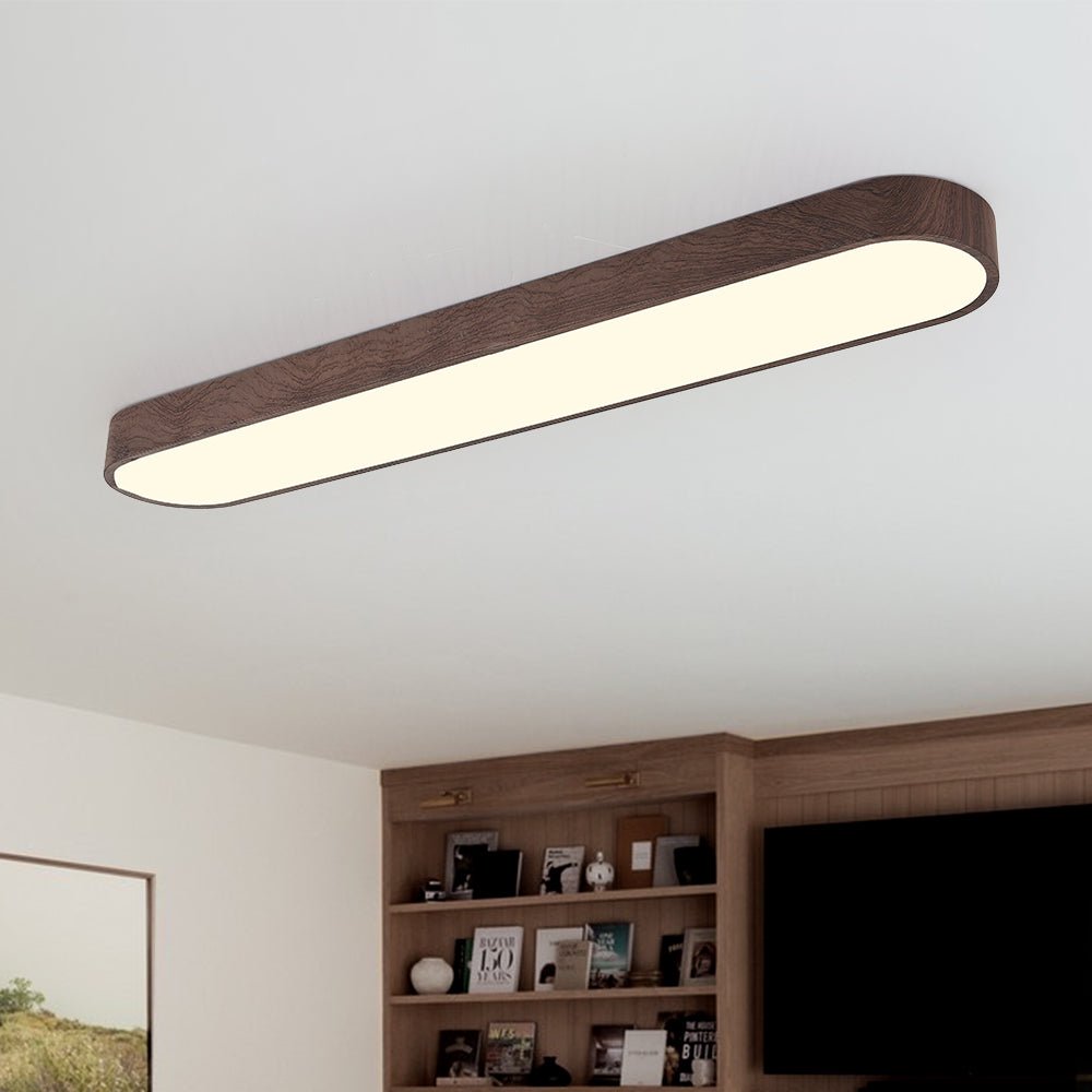Długa Owalna Lampa Sufitowa LED | Nowoczesna