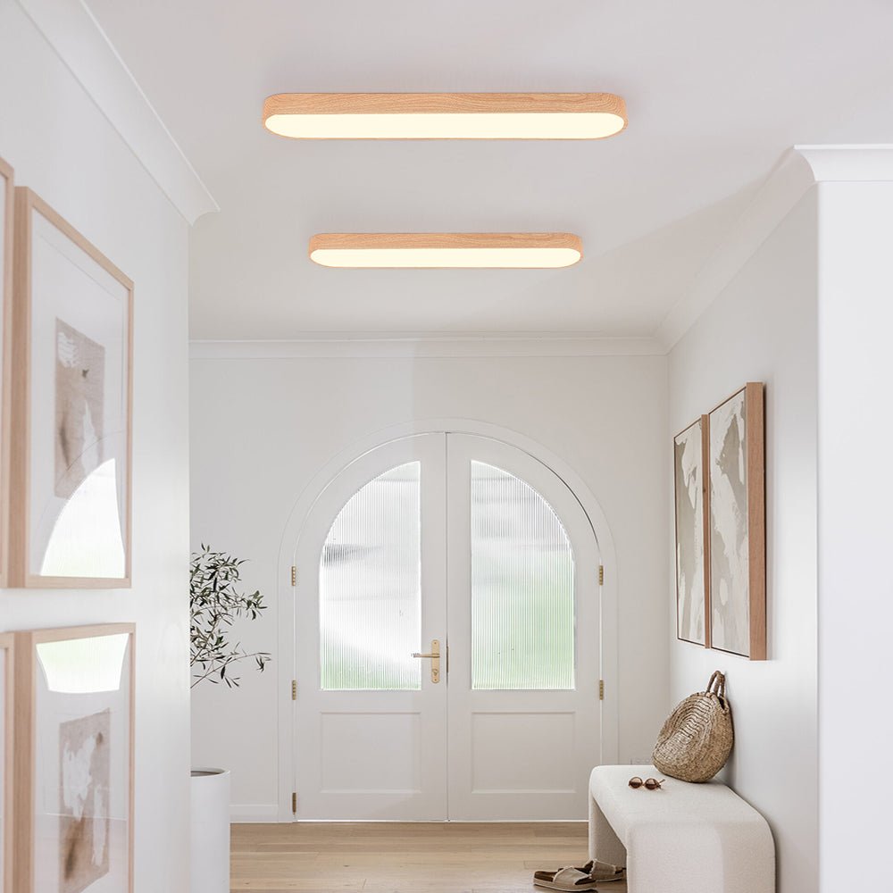 Długa Owalna Lampa Sufitowa LED | Nowoczesna