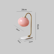 Designerska Lampa Stołowa ze Szkła i Metalu