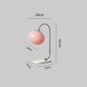 Designerska Lampa Stołowa ze Szkła i Metalu