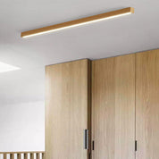 Wooden Linear LED Ceiling Light – 60 or 100 cm