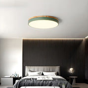 Drewniane Okrągłe Lampa Sufitowa | Lampa do Salonu