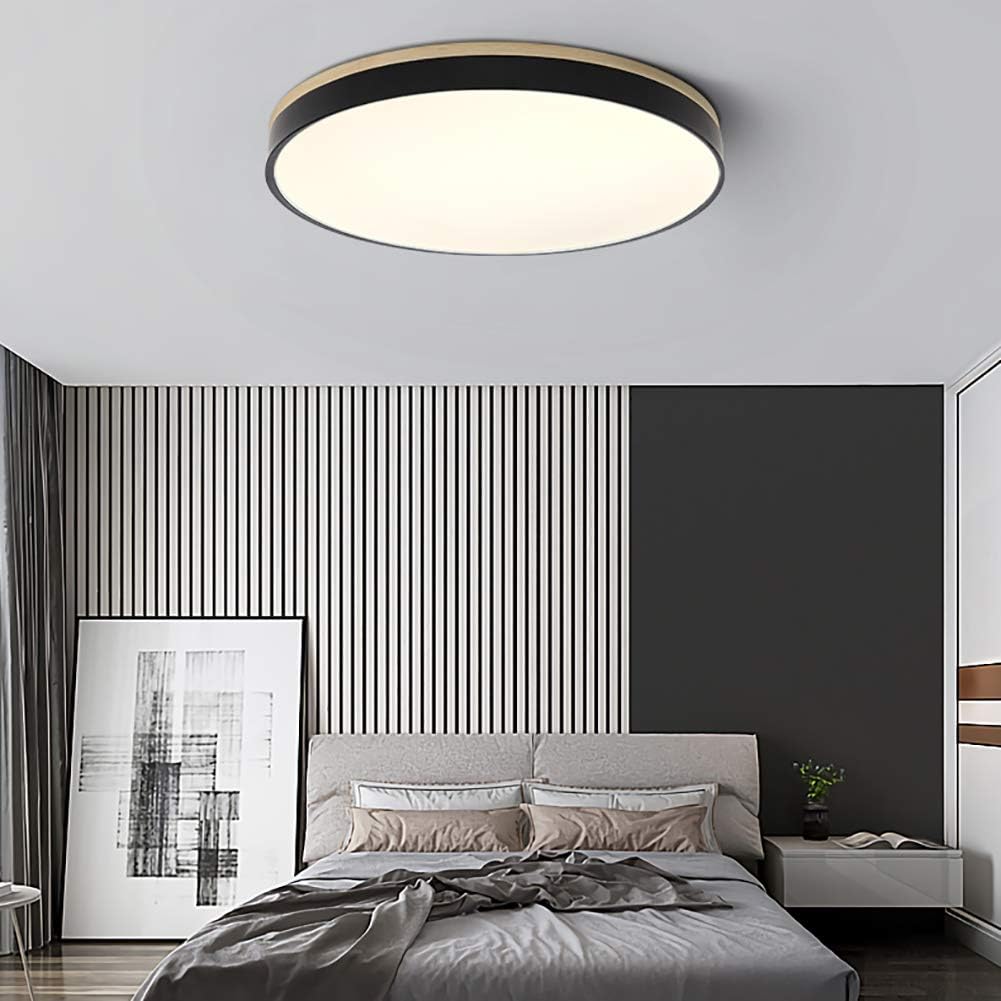Drewniane Okrągłe Lampa Sufitowa | Lampa do Salonu