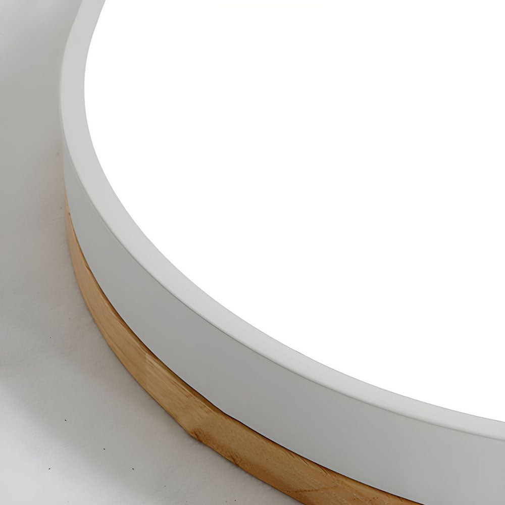 Drewniane Okrągłe Lampa Sufitowa | Lampa do Salonu