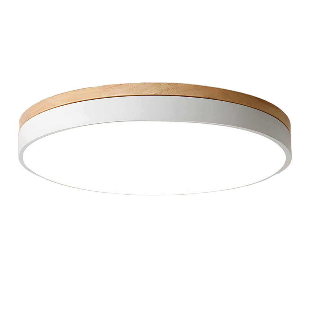 Drewniane Okrągłe Lampa Sufitowa | Lampa do Salonu