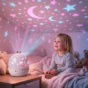 Dziecięca lampka nocna i projektor 2 w 1
