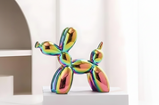 Figurka Dekoracyjna Pies Ceramiczny – Nowoczesna Rzeźba Artystyczna do Wnętrz