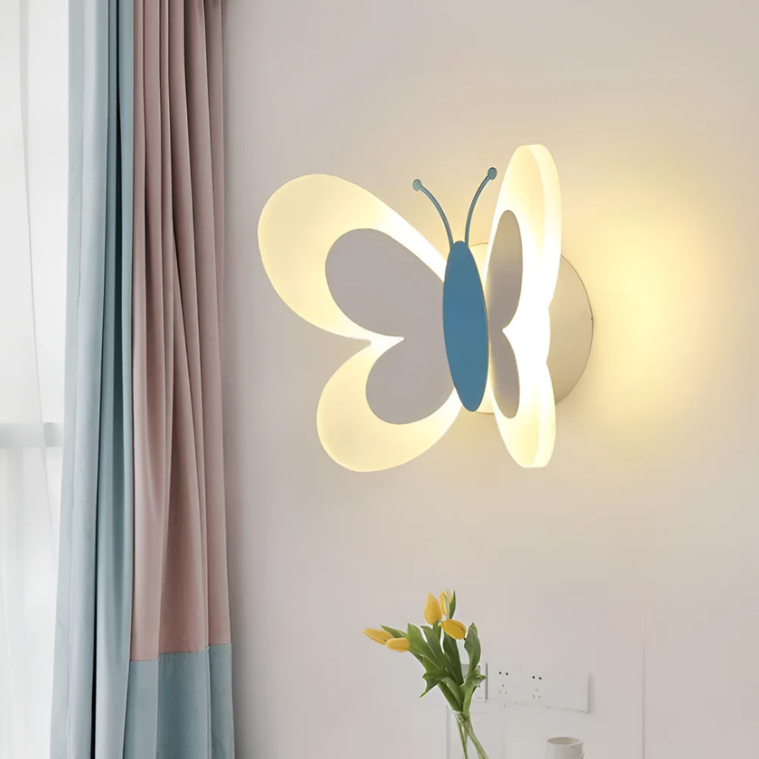 Kinkiet Dekoracyjny LED Motyl – Kolorowa Lampa Ścienna do Salonu i Korytarza