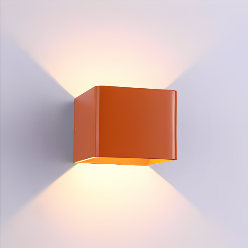 Kinkiet LED Góra-Dół Kwadratowy – Nowoczesna Aluminiowa Lampa Ścienna do Salonu i Sypialni