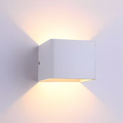 Kinkiet LED Góra-Dół Kwadratowy – Nowoczesna Aluminiowa Lampa Ścienna do Salonu i Sypialni