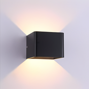 Kinkiet LED Góra-Dół Kwadratowy – Nowoczesna Aluminiowa Lampa Ścienna do Salonu i Sypialni