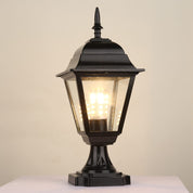 Lampa Ogrodowa na Słupek – Klasyczna Latarnia Zewnętrzna, Aluminium i Szkło