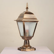 Lampa Ogrodowa na Słupek – Klasyczna Latarnia Zewnętrzna, Aluminium i Szkło