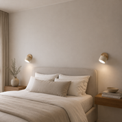 Kinkiet Ścienny Regulowany w Wyglądzie Kamienia i Drewna – Minimalistyczna Lampa Ścienna
