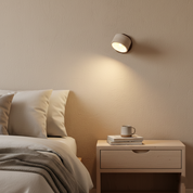 Kinkiet Ścienny Regulowany w Wyglądzie Kamienia i Drewna – Minimalistyczna Lampa Ścienna