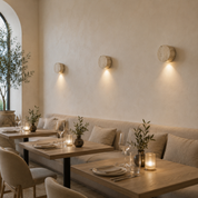 Kinkiet Ścienny Trawertyn Wabi-Sabi – Lampa z Naturalnego Kamienia w Stylu Japandi