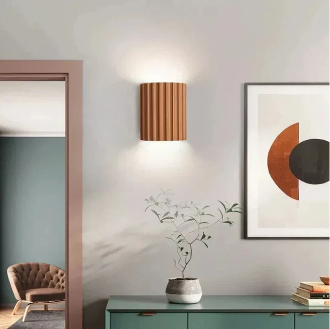 Kinkiet z żywicy | Lampa do Salonu
