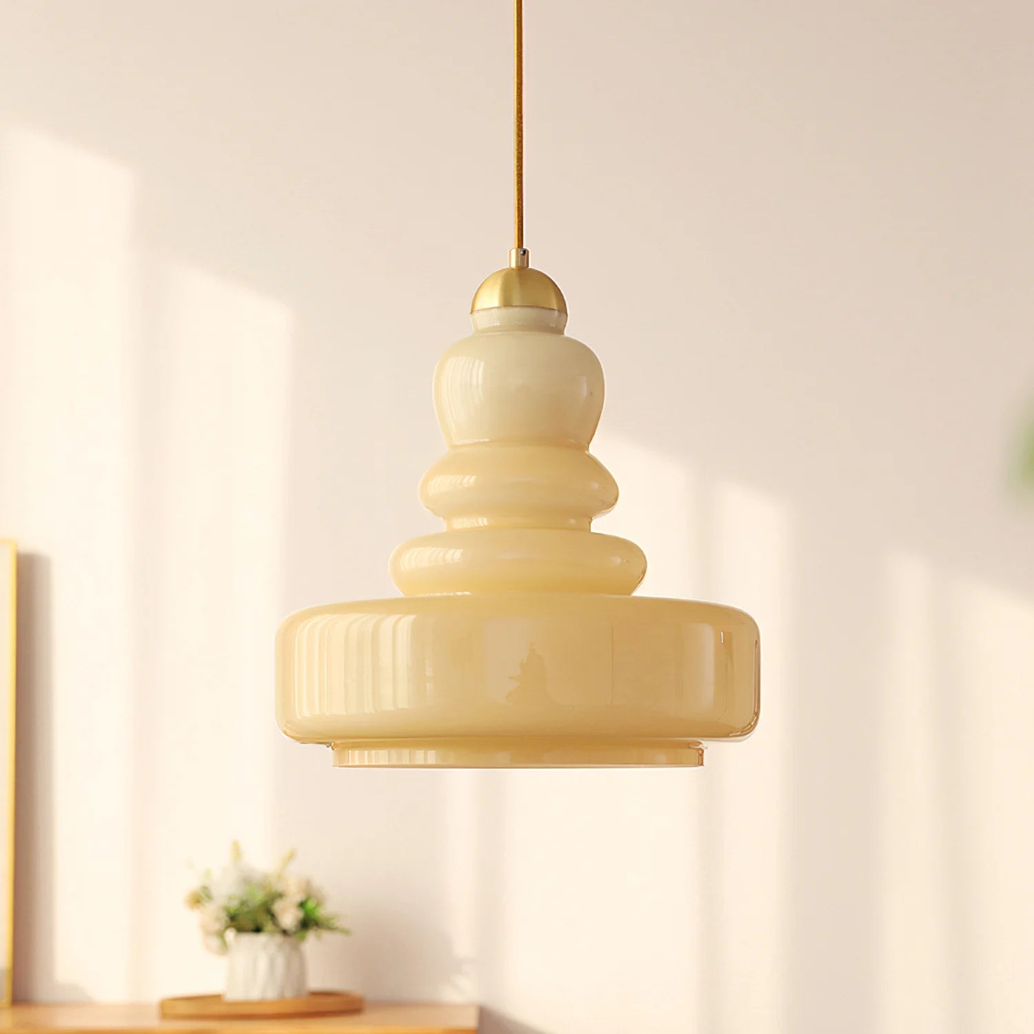 Kolorowa Lampa Wisząca Bauhaus w Kształcie Dyni