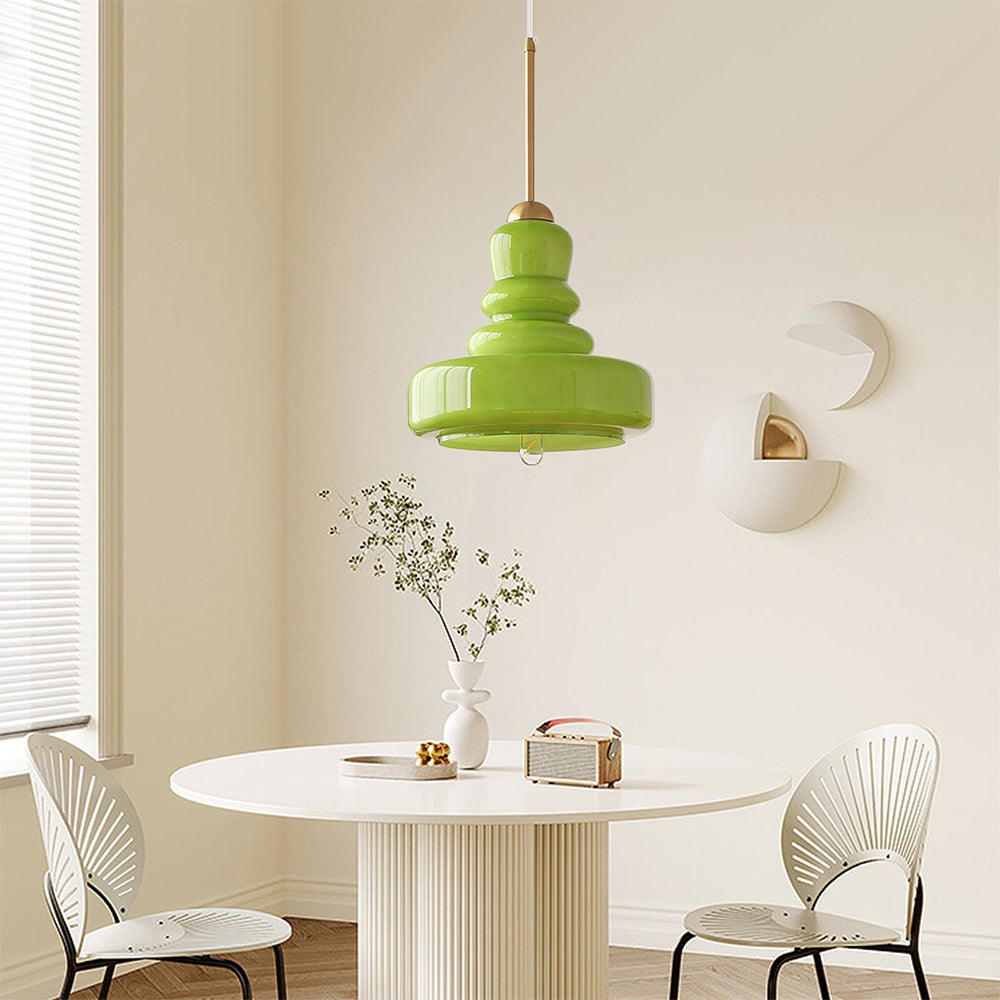 Kolorowa Lampa Wisząca Bauhaus w Kształcie Dyni