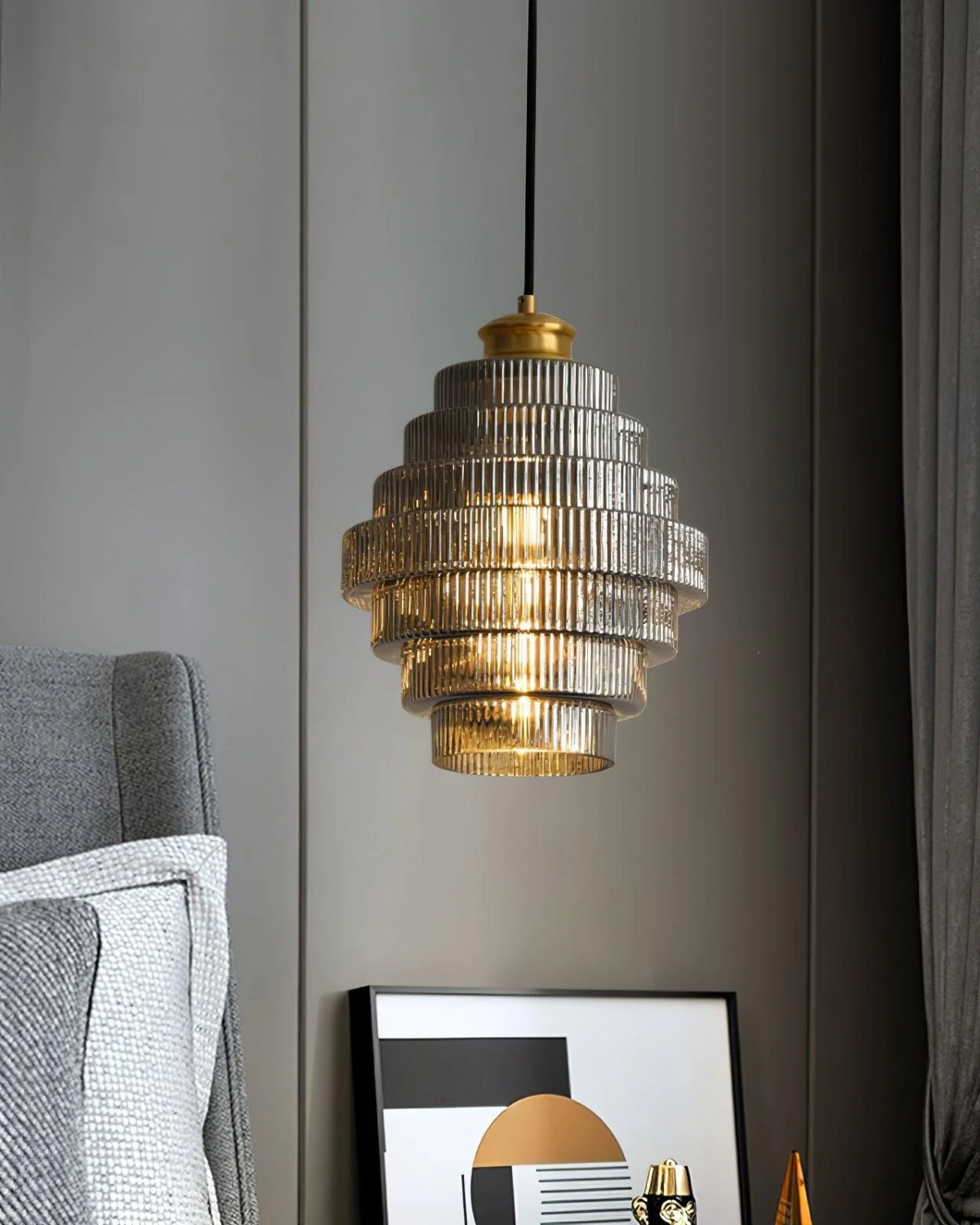 Nowoczesna Lampa Sufitowa Warstwowa