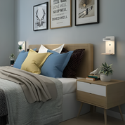 Lampa Nocna Ładująca USB | Lampa Do Sypialni Minimalistyczny Styl