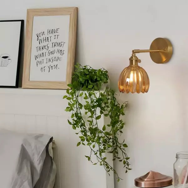 Lampa Nocna w Stylu Retro | Lampa do Sypialni