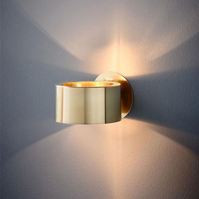 Lampa Nocna z Wykończeniem w Szczotkowanym Mosiądzu | Lampy do Sypialni