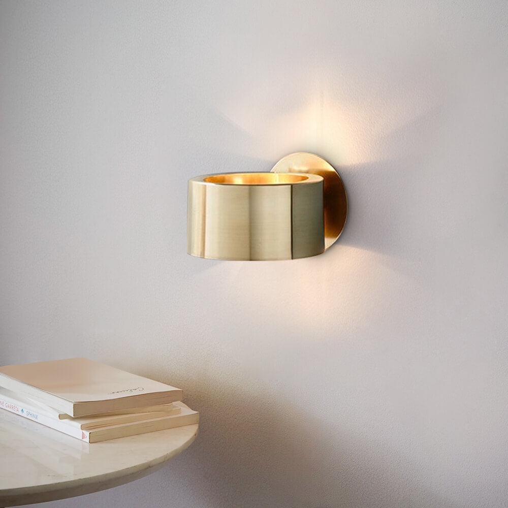 Lampa Nocna z Wykończeniem w Szczotkowanym Mosiądzu | Lampy do Sypialni