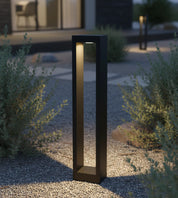 Lampa Ogrodowa LED – Czarna z Dwustronnym Światłem