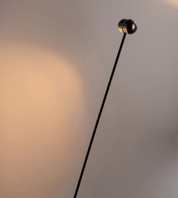 Lampa Podłogowa LED – Chrom i Szkło, Ściemnialna