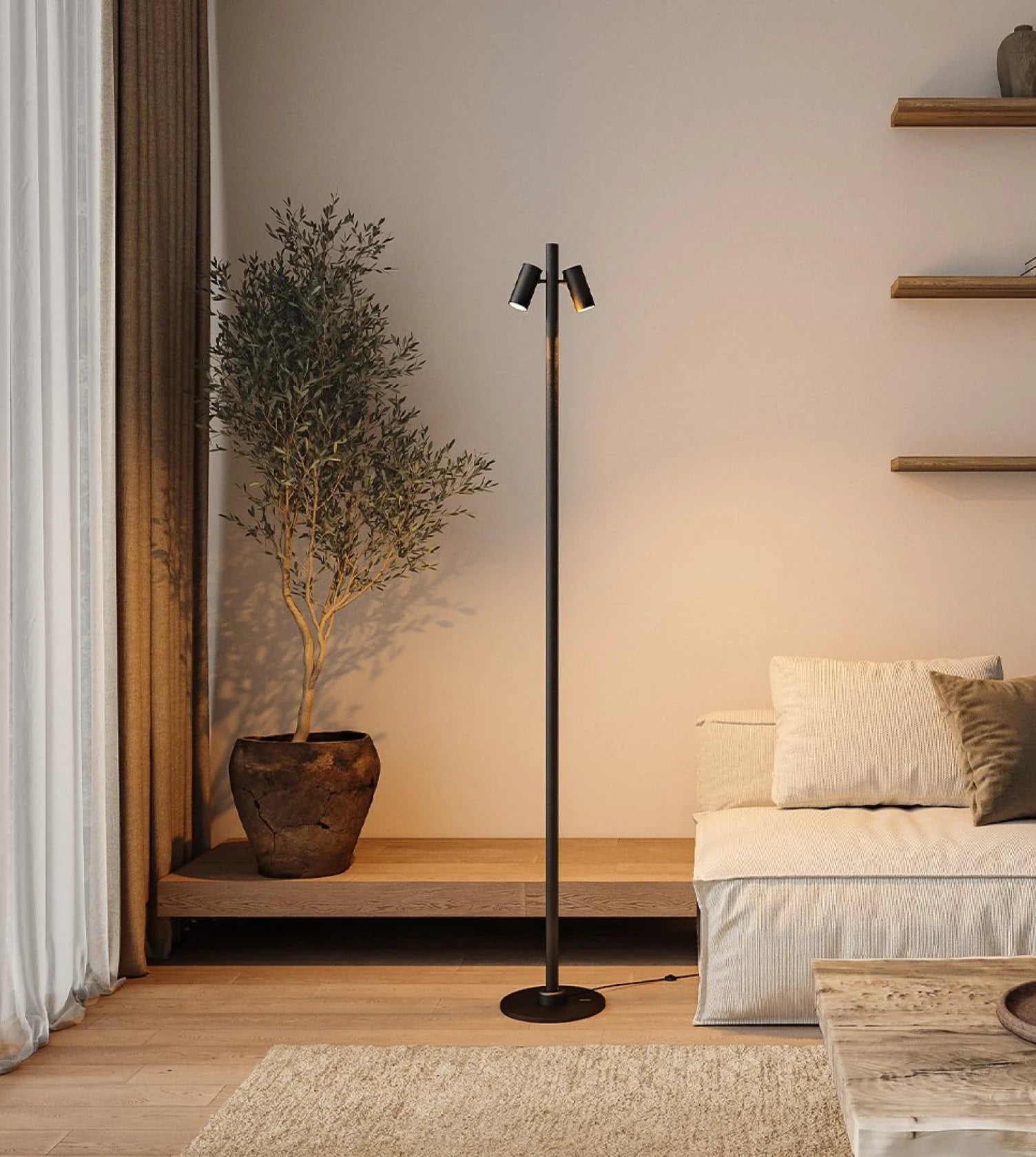 Lampa Podłogowa Modularna – System Click & Connect