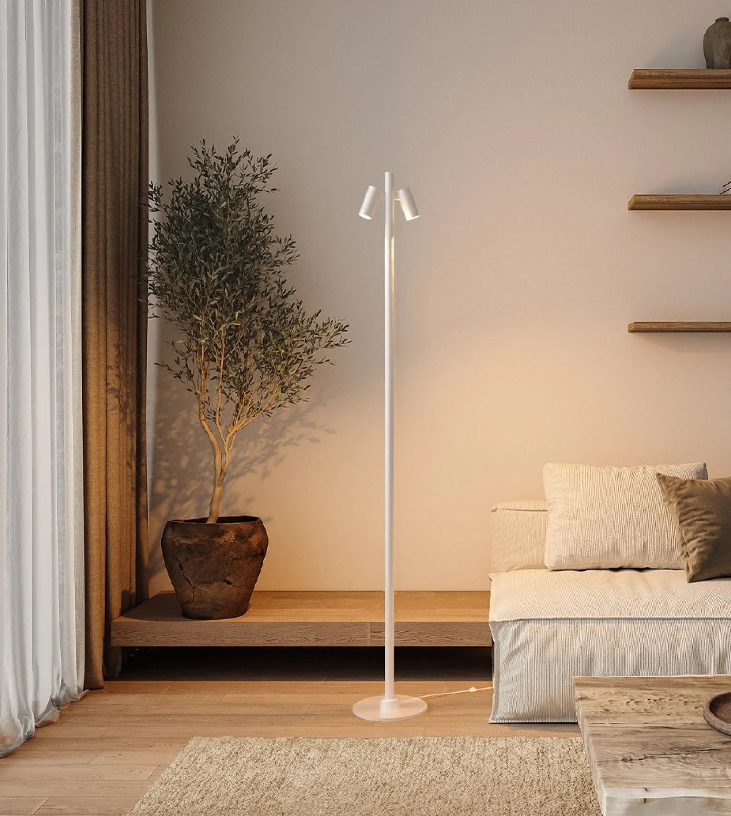Lampa Podłogowa Modularna – System Click & Connect