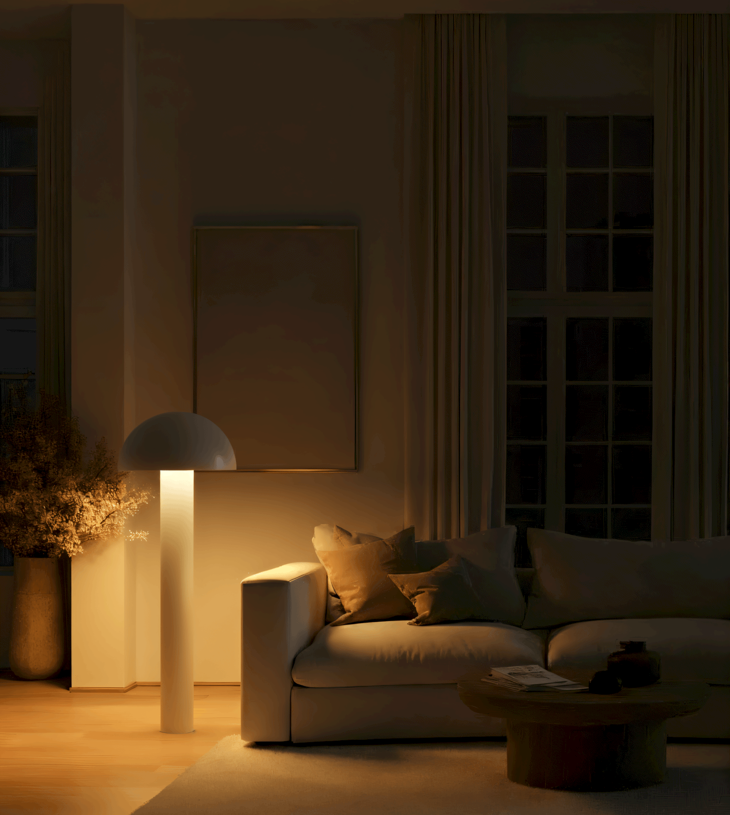 Lampa Podłogowa – Rzeźbiarska Forma i Retro Charakter