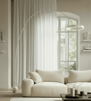 Lampa Podłogowa LED Okrągła – Ściemnialna, Aluminium