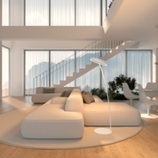 Lampa Podłogowa LED – Ściemnialna, Aluminium