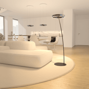 Lampa Podłogowa LED – Ściemnialna, Aluminium