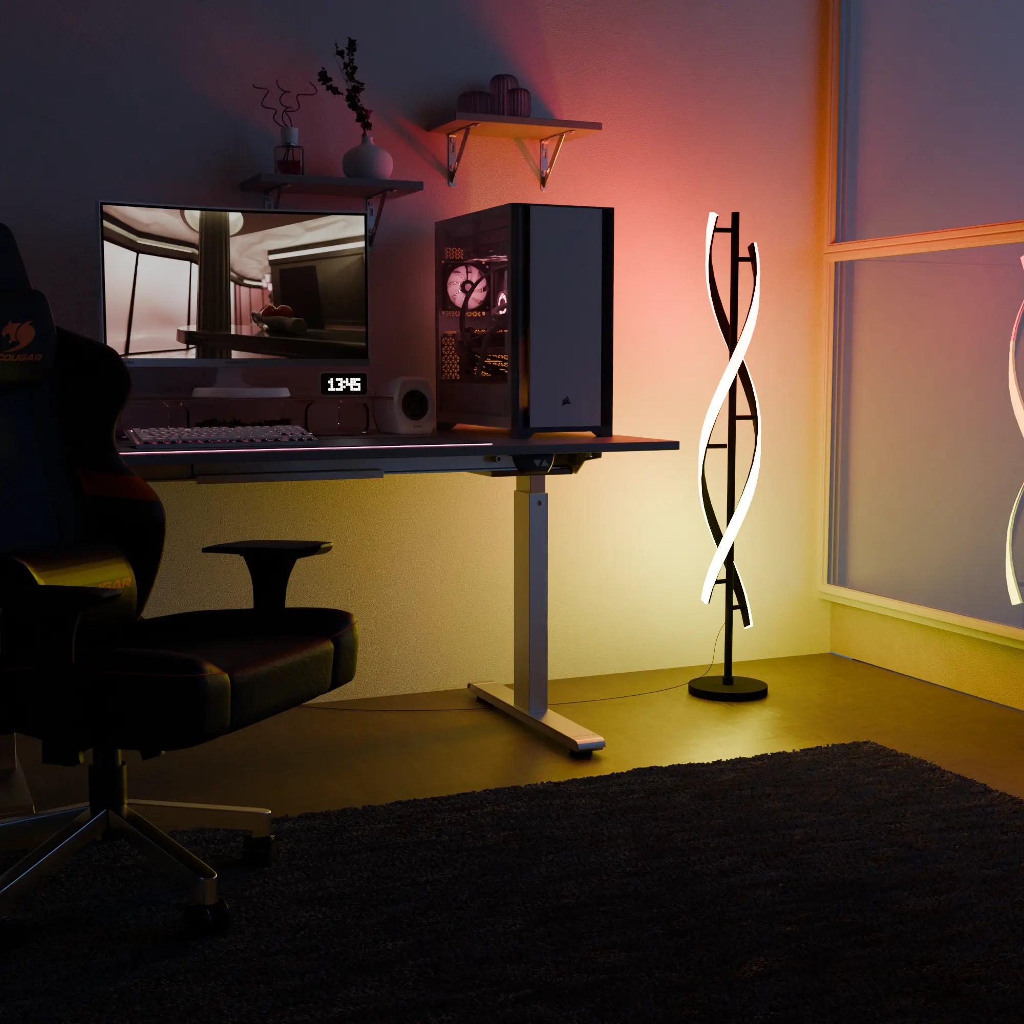 Lampa Podłogowa LED RGB – Nowoczesne Oświetlenie Nastrojowe