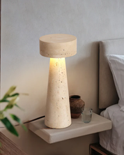 Lampa Stołowa z Efektem Kamienia